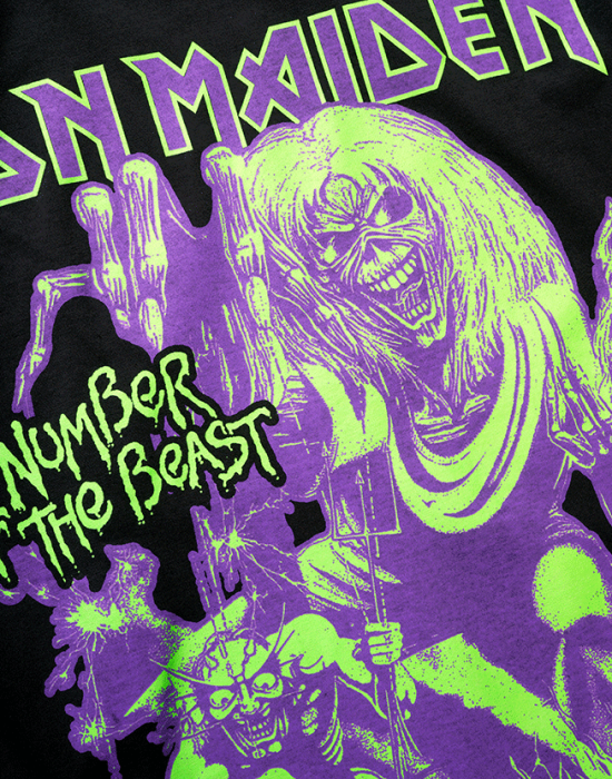 Тениска в черен цвят Iron Maiden Number of the Beast I, Brandit, Тениски - Complex.bg