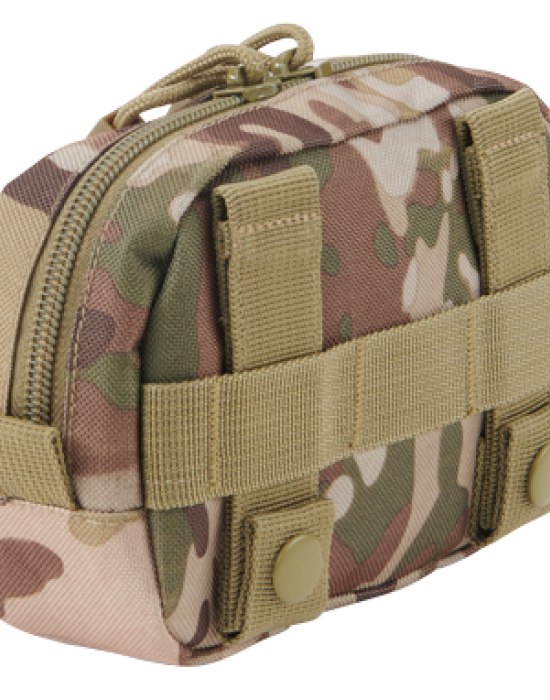 Компактен несесер в камуфлажен цвят Brandit Molle tactical camo, Brandit, Чанти и Раници - Complex.bg