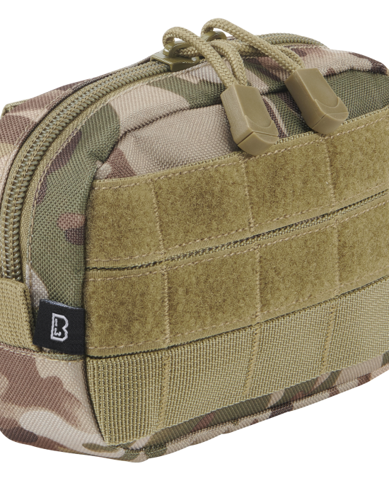 Компактен несесер в камуфлажен цвят Brandit Molle tactical camo, Brandit, Чанти и Раници - Complex.bg