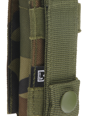 Мултифункционален калъф в камуфлажен цвят Brandit Molle woodland