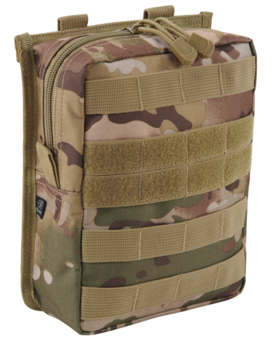 Функционален несесер в камуфлажен цвят Molle Pouch Cross tactical camo, Brandit, Чанти и Раници - Complex.bg