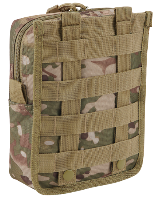 Функционален несесер в камуфлажен цвят Molle Pouch Cross tactical camo, Brandit, Чанти и Раници - Complex.bg