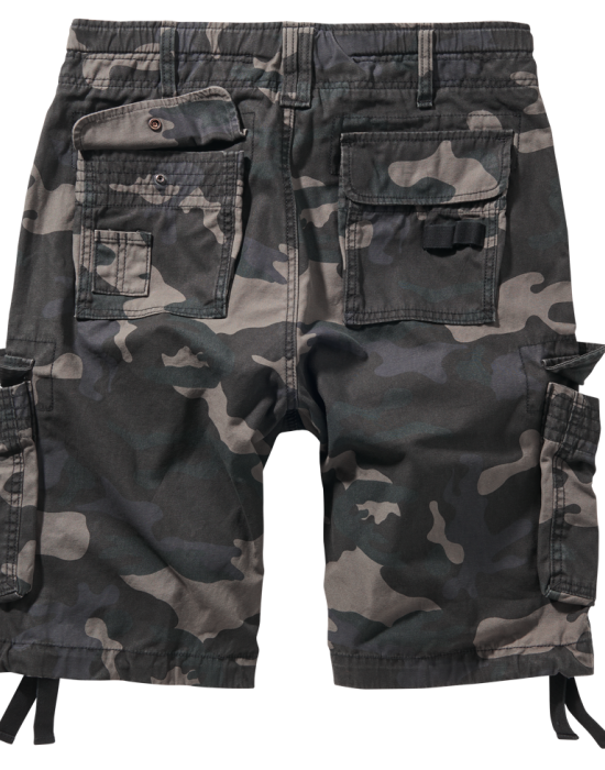Мъжки къси карго панталони в камуфлажен цвят Brandit Pure Vintage darkcamo, Brandit, Къси панталони - Complex.bg