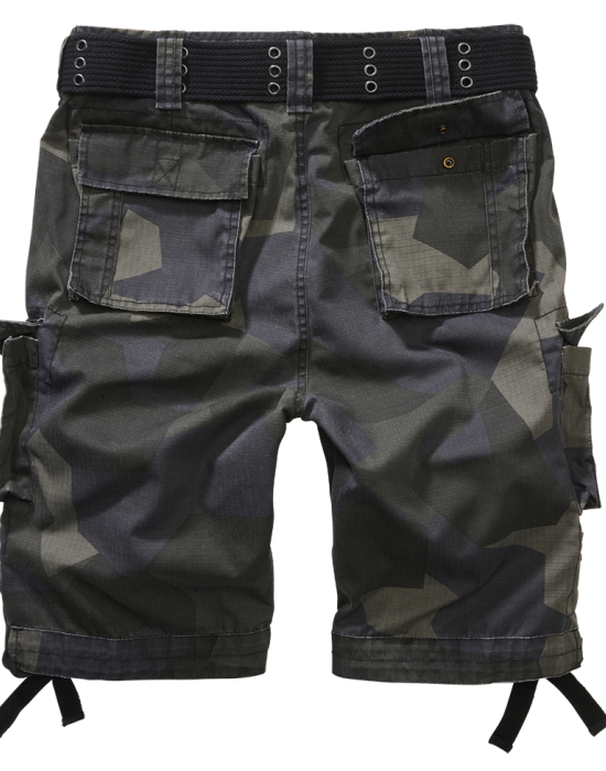 Мъжки къси карго панталони в камуфлажен цвят Savage Ripstop М90 darkcamo, Brandit, Къси панталони - Complex.bg