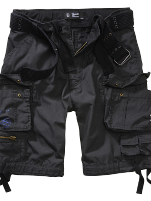 Мъжки къси карго панталони в черен цвят Savage Ripstop