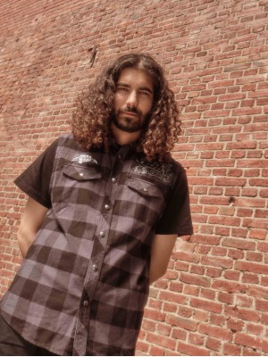 Мъжка риза без ръкави в сиво каре Brandit Ozzy Sleeveless