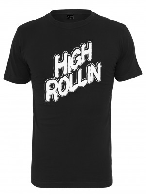 Мъжка тениска в черен цвят Mister Tee High Rollin