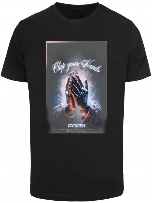 Мъжка тениска в черен цвят Mister Tee Clap Your Hands Мъжка тениска в черен цвят Mister Tee Clap Your Hands