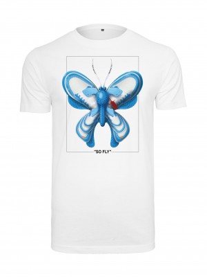 Мъжка тениска в бял цвят Mister Tee So Fly Мъжка тениска в бял цвят Mister Tee So Fly