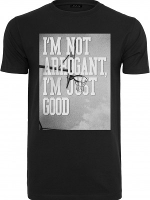 Мъжка тениска в черен цвят Mister Tee I'm Not Arrogant I'm Just Good Мъжка тениска в черен цвят Mister Tee I'm Not Arrogant I'm Just Good