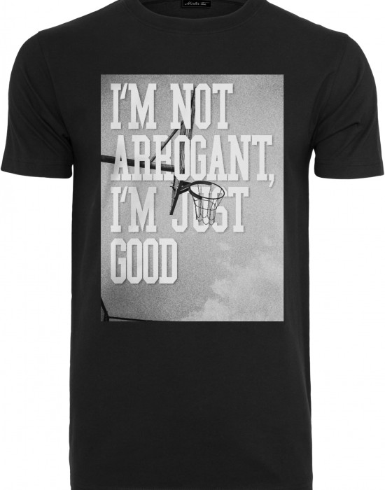 Мъжка тениска в черен цвят Mister Tee Im Not Arrogant Im Just Good, Mister Tee, Тениски - Complex.bg