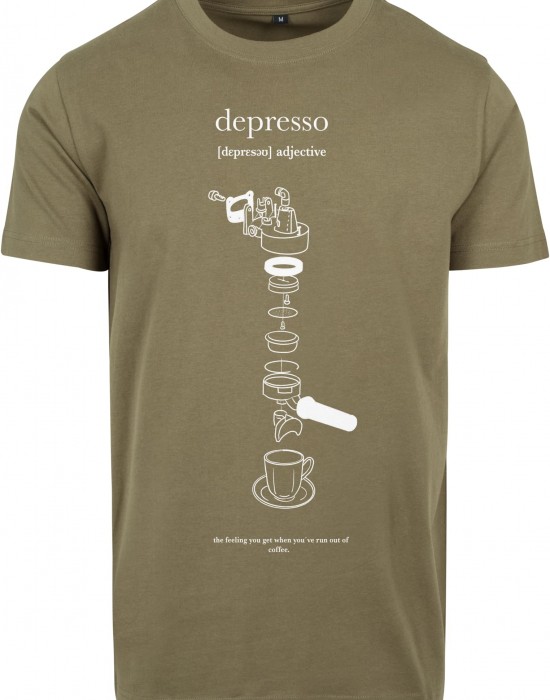 Мъжка тениска в цвят маслина  Mister Tee Depresso, Mister Tee, Тениски - Complex.bg