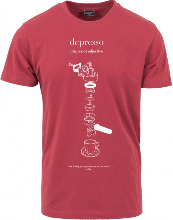 Мъжка тениска в червен цвят Mister Tee Depresso, Mister Tee, Тениски - Complex.bg