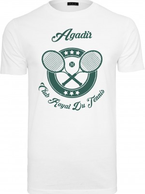 Мъжка тениска в бял цвят Mister Tee Agadir Club Royal Мъжка тениска в бял цвят Mister Tee Agadir Club Royal