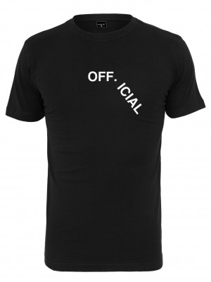 Мъжка тениска в черен цвят Mister Tee Official