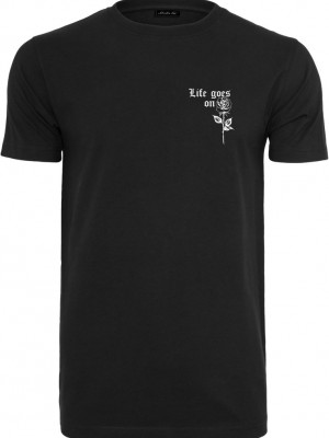 Мъжка тениска в черен цвят Mister Tee Life Goes On Мъжка тениска в черен цвят Mister Tee Life Goes On