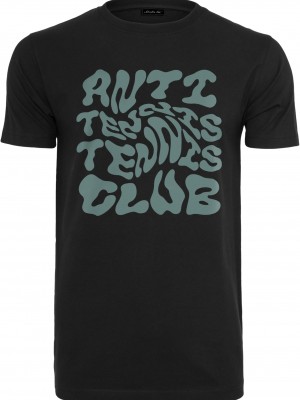 Мъжка тениска в черен цвят Mister Tee Anti Tennis Club Мъжка тениска в черен цвят Mister Tee Anti Tennis Club