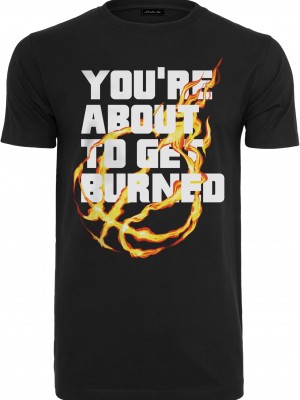 Мъжка тениска в черен цвят Mister Tee You' re About To Get Burned Мъжка тениска в черен цвят Mister Tee You' re About To Get Burned