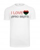 Мъжка тениска в бял цвят Mister Tee I Love Afro Beats, Mister Tee, Тениски - Complex.bg