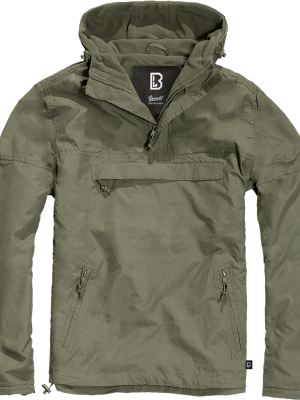 Ветровка с подплата в масленозелен цвят Brandit olive  