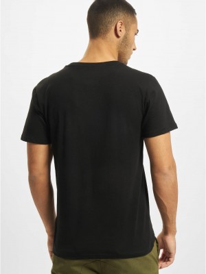 Мъжка тениска DEF V-Neck в черно