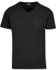 Мъжка тениска DEF V-Neck в черно, DEF, Тениски - Complex.bg
