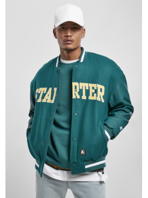 Мъжко колежанско яке Starter в зелен цвят