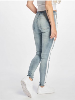 Дамски вталени Skinny дънки в син цвят DEF Rayar