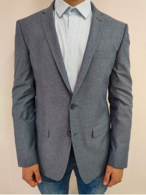 Елегантно мъжко сако Fairway Jaket в син меланж Marlane