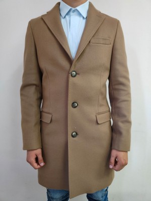 Елегантно издължено палто в кафяв цвят Devred