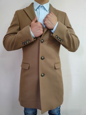 Елегантно издължено палто в кафяв цвят Devred