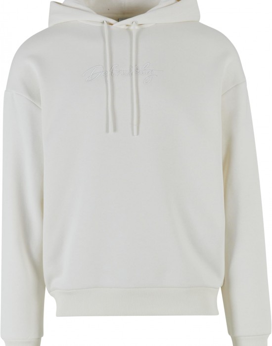 Широк суичър в бяло UNISEX DEF Hoodie Definitely Embroidery, DEF, Суичъри - Complex.bg