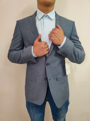 Стилно мъжко сако в сив цвят Marlane