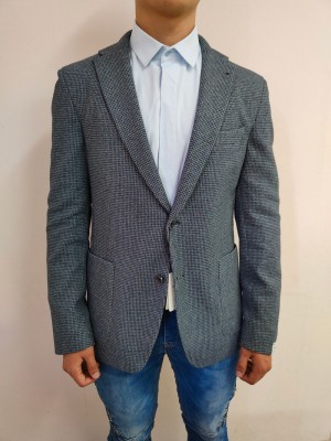 Мъжко сако в син пепит Van Gils