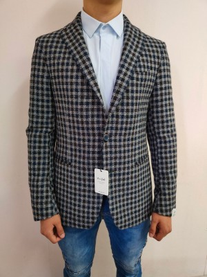 Мъжко елегантно сако в каре Van Gils
