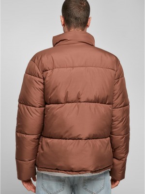 Мъжко яке в кафяв цвят Urban Classics Short Puffer