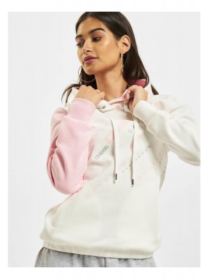 Дамски суичър в бяло и розово Dangerous DNGRS Down to Earth