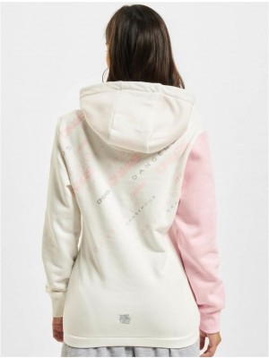 Дамски суичър в бяло и розово Dangerous DNGRS Down to Earth