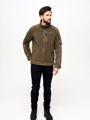 Мъжко яке в цвят камел Brandit Fleece Ripstop 