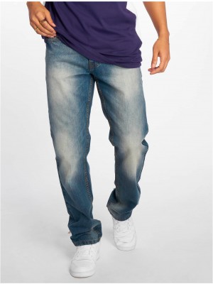 Мъжки дънки в осин цвят Rocawear TUE light blue washed
