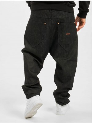 Мъжки широки дънки в черен цвят Rocawear Antifit Hammer