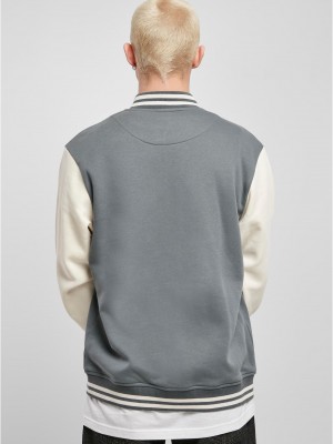 Мъжко колежанско яке в сиво Starter College Fleece Jacket