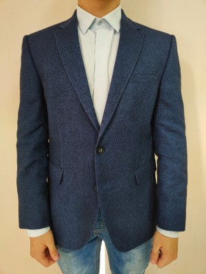 Мъжко елегантно сако в син цвят Digel