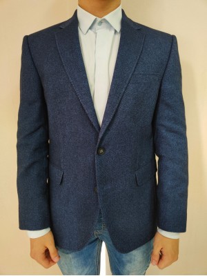 Мъжко елегантно сако в син цвят Digel