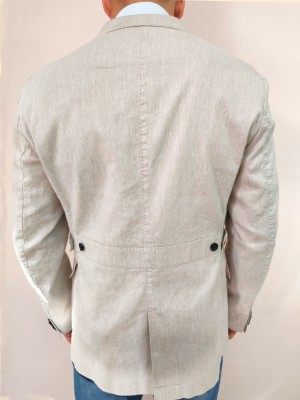 Мъжко спортно сако в бежов цвят Van Gils