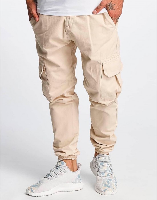 Мъжки карго панталони в бежов цвят DEF Kindou, DEF, Панталони - Complex.bg