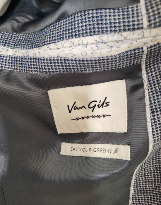 Мъжко елегантно сако в син цвят Van Gils & Angelico, Van Gils, Сака - Complex.bg