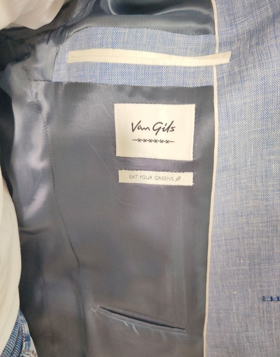 Мъжко стилно сако в светлосин цвят Van Gils, Van Gils, Сака - Complex.bg