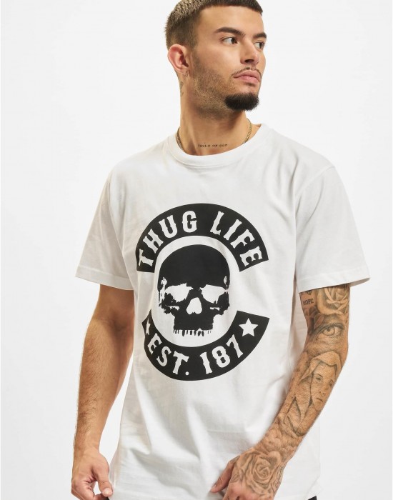 Мъжка тениска в бял цвят Thug Life BSkull, Thug Life, Тениски - Complex.bg