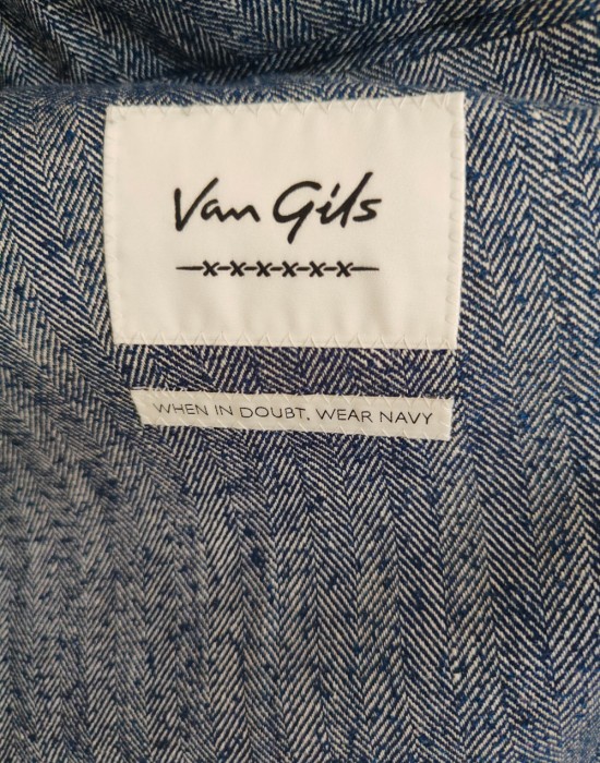 Мъжко елегантно сако в син цвят Van Gils, Van Gils, Сака - Complex.bg